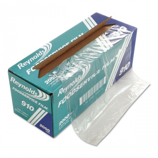 Reynolds Wrap PVC Film Roll with Cutter Box - Clear, 12" x 2,000 Ft