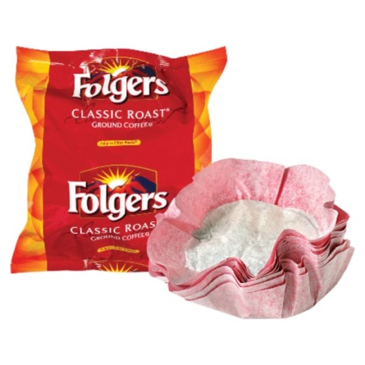 Folgers Coffee Filter Packs, Classic Roast, Medium, Pack Makes Up To 10 Cups, 160 Packs/Carton