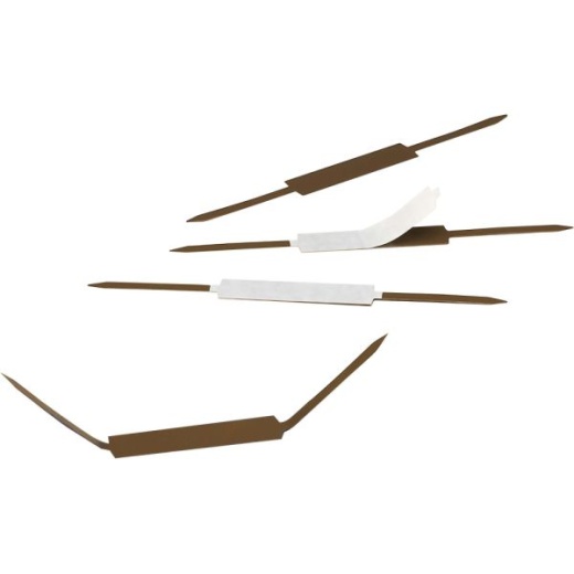 Smead Self-Adhesive Fasteners - 2" Size Capacity - Brown - Steel