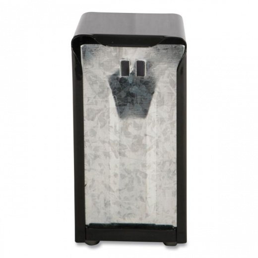 San Jamar Tabletop Napkin Dispenser, Tall Fold, 3.75 X 4 X 7.5, Capacity: 150, Black