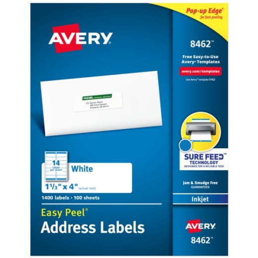 Avery Easy Peel Address Labels With Sure Feed Technology