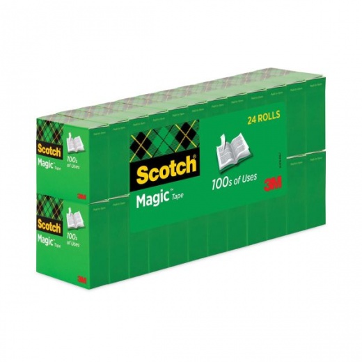 Scotch® Permanent Double-Sided Tape With C40 Dispenser, 1/2 x 900, Pack  Of 6