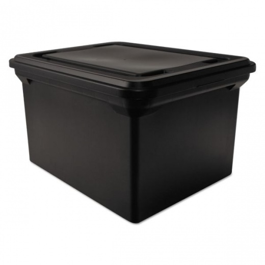 Advantus File Tote With Lid - Secure File Storage for Letter and Legal Files