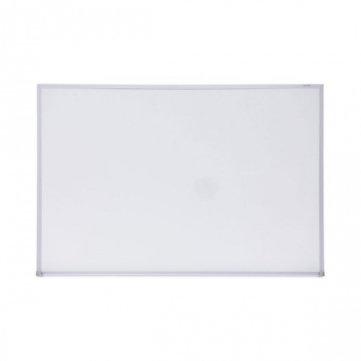 Universal Melamine Dry Erase Board with Aluminum Frame, 36 x 24, White Surface, Anodized Aluminum Frame