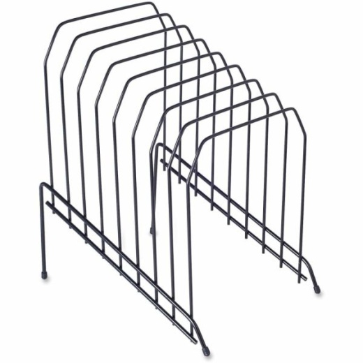 Lorell Wire Step File, 8-Dividers, Black