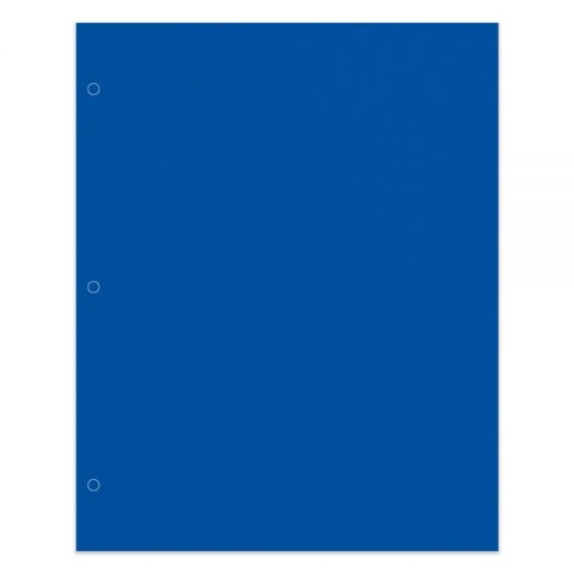2-Pocket School-Grade Paper Folder, Letter Size, Blue
