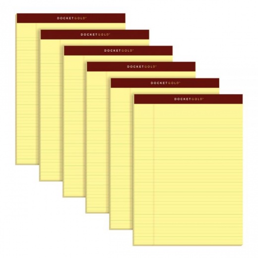 Tops Docket Gold Perforated Writing Pads