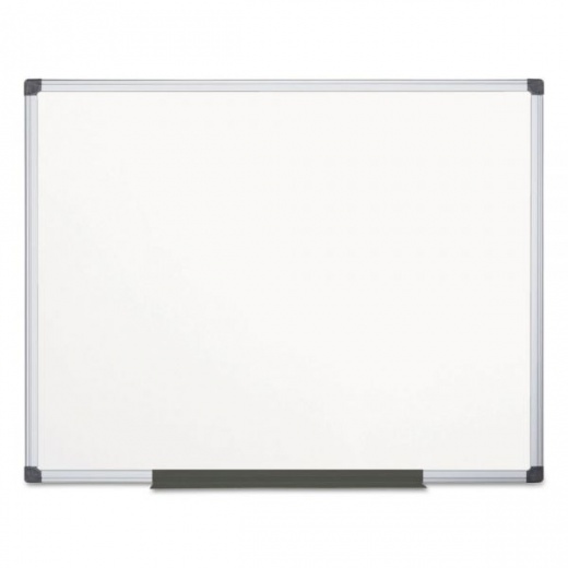 Mastervision Value Lacquered Steel Magnetic Dry Erase Board, 72 X 48, White Surface, Silver Aluminum Frame
