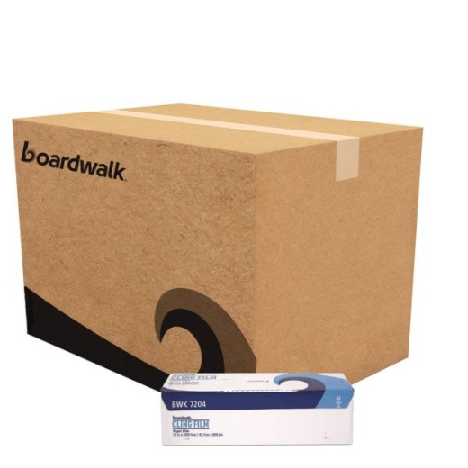 Boardwalk PVC Food Wrap Film, 18" x 2000', Clear