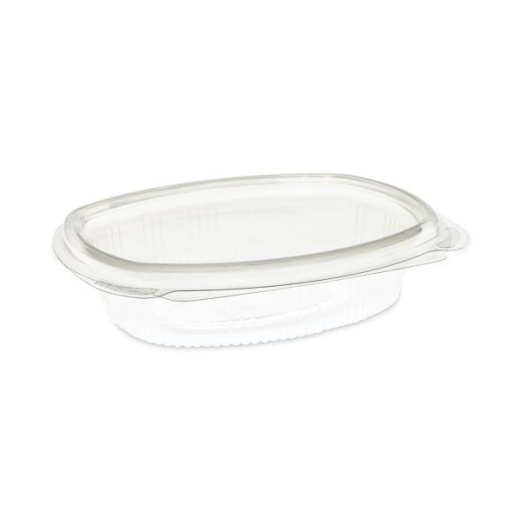 Pactiv Evergreen EarthChoice Recycled PET Hinged Container - 8 Oz, Clear, 200/Carton