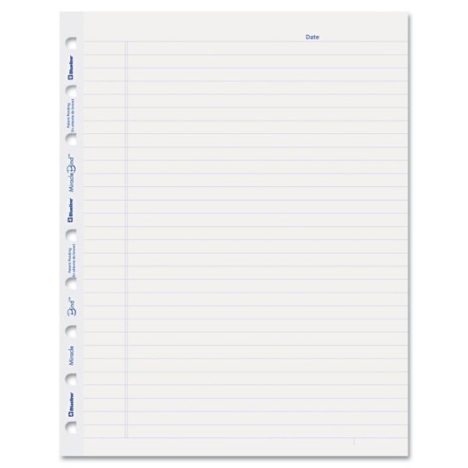 Blueline Miraclebind Ruled Paper Refill Sheets for All Notebooks and Planners
