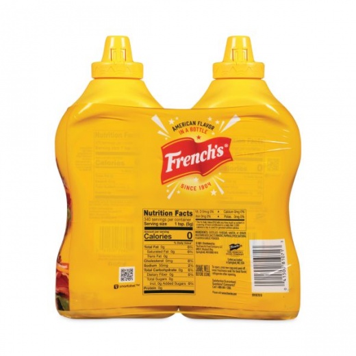 French's Classic Yellow Mustard, 30 Oz Bottle, 2/Pack