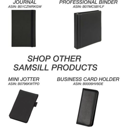 Samsill Professional 1 Zipper Binder - Case For Tablet - Vinyl - Black