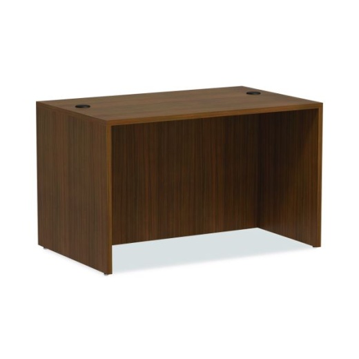 Alera Valencia Series Straight Front Desk Shell, 47.25" X 29.5" X 29.63", Modern Walnut
