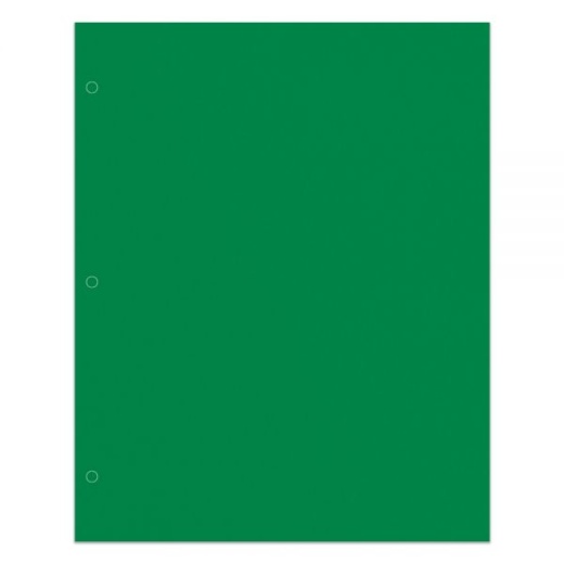 2-Pocket School-Grade Paper Folder, Letter Size, Green