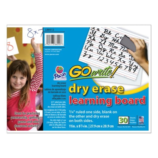 Gowrite! Dry-Erase Double-Sided Learning Boards
