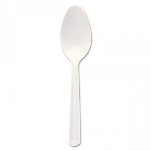 Dart Bonus Polypropylene Cutlery, Lightweight Spoon, Plastic, White, 1,000/Carton