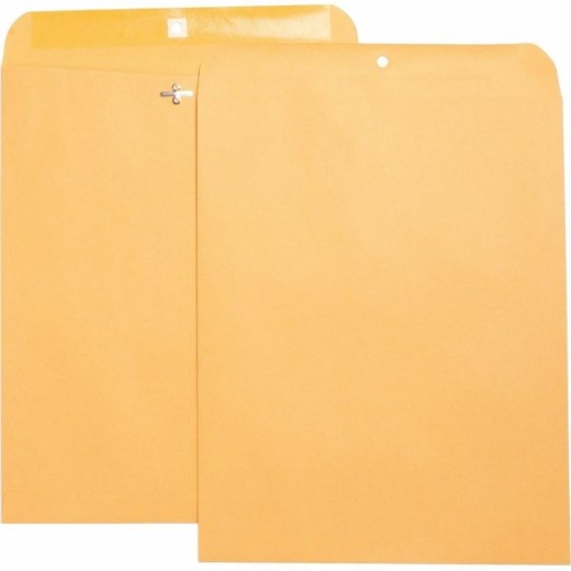 Business Source Heavy-Duty Clasp Envelopes - #105 - 11 1/2" Width X 14 1/2" Length - 28 Lb - Brown Kraft