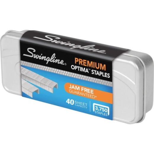 Swingline Optima Premium Staples, 1/4" Standard Strip, Box Of 3,750