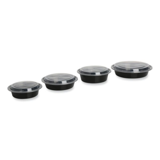 Pactiv EarthChoice Entree2Go Takeout Containers 48 Oz Black Pack