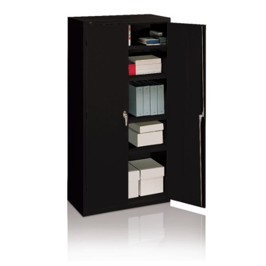 HON Steel Storage Cabinet, 3 Shelves, Charcoal