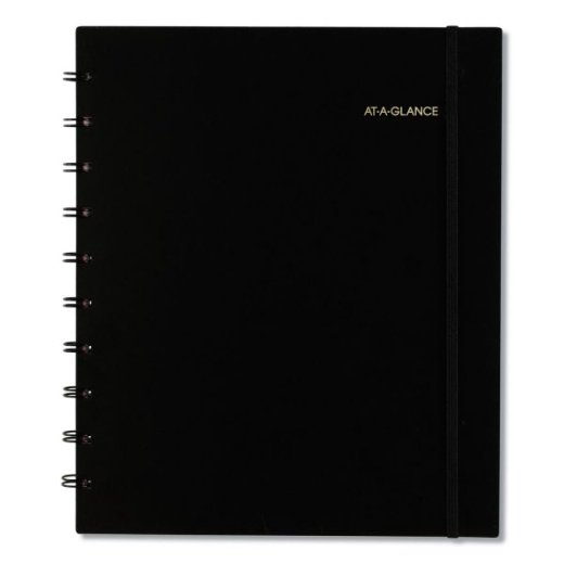 At-A-Glance Move-A-Page Academic Weekly/Monthly Planners, 11 x 9, Black Cover, 12-Month (July to June): 2024 to 2025
