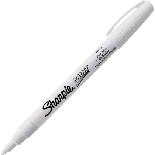 Sharpie Permanent Paint Marker Medium Bullet Tip White Dozen