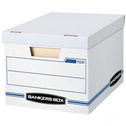 Bankers Box Stor/File Standard-Duty Storage Boxes With Lift-Off Lids