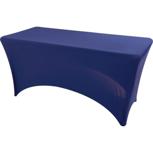 Iceberg Stretch Fabric Table Cover, 72" x 30", Blue