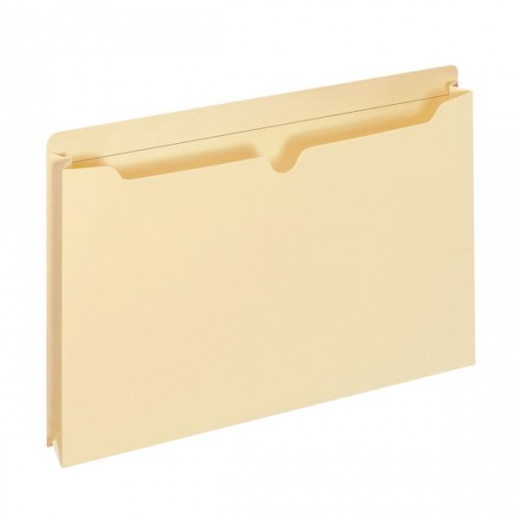 Manila Double-Top File Jackets, 2" Expansion, Letter Size, Pack Of 25 File Jackets