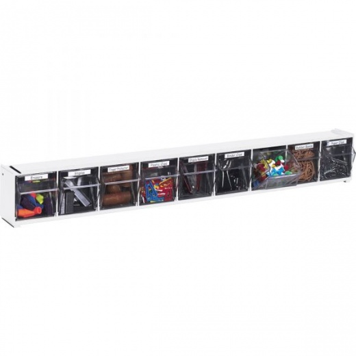 Deflecto Tilt Bin Interlocking Multi-Bin Storage Organizer