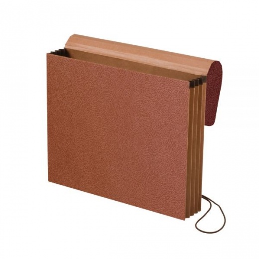 Smead Expanding Wallet, 3 1/2'' Expansion, Letter Size, 30% Recycled, Redrope