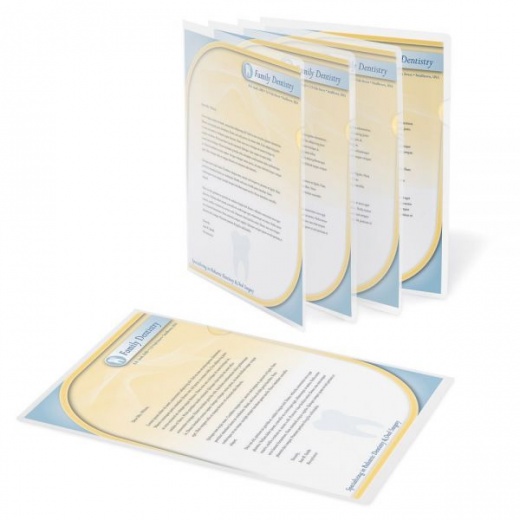 Poly Project View Folders, Letter Size, Clear, Pack of 10