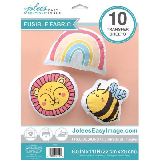 Jolee's Easy Image Fusible Cotton Transfers 8.5"X11" 10/Pkg