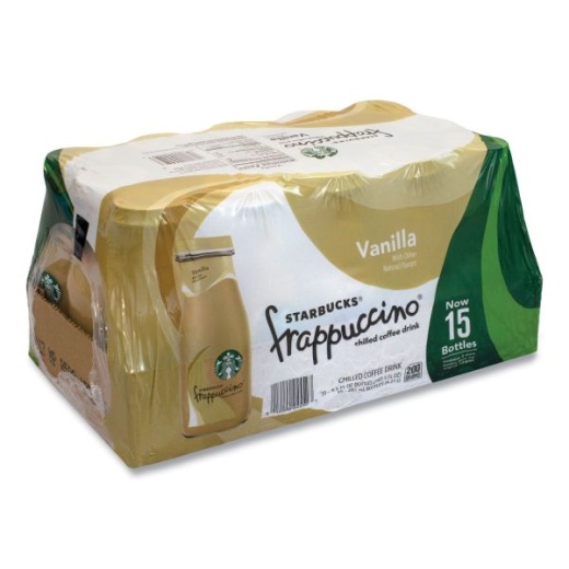 Starbucks Frappuccino Coffee, 9.5 Oz Bottle, Vanilla, 15/Carton