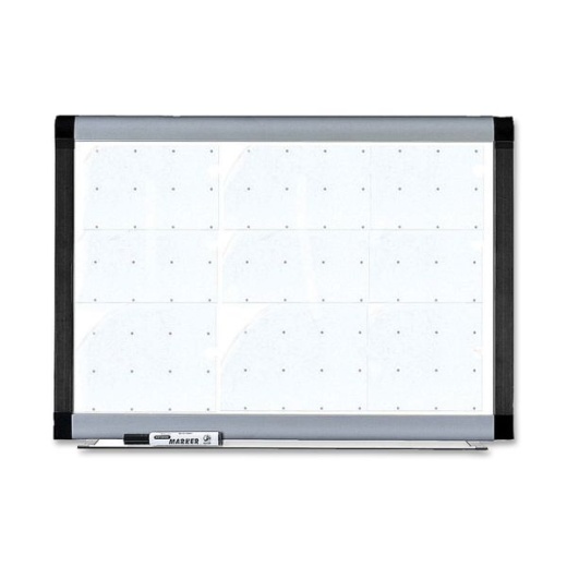 Lorell Magnetic Unframed Dry-Erase Whiteboard With Grid Lines