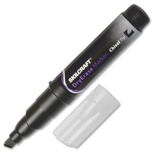 Skilcraft Chisel Point Markers, Black, Box Of 12 (Abilityone 7520-00-973-1059)