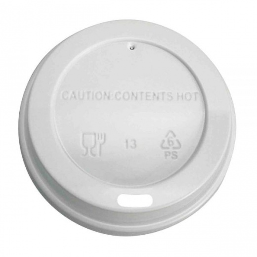 Highmark Hot Coffee Cup Lids, White, Pack Of 500