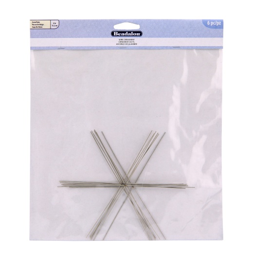 Beadalon Ornament Wire Form 6" 0.8Mm Diameter 6/Pkg