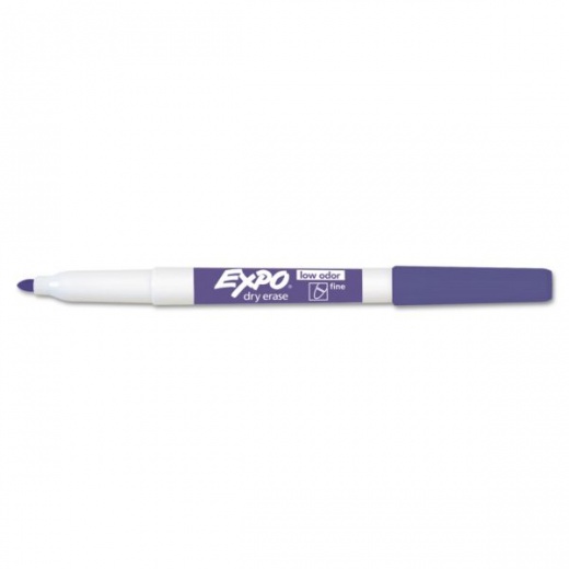 EXPO Low Odor Dry Erase Markers Fine Point Assorted Colors Pack Of