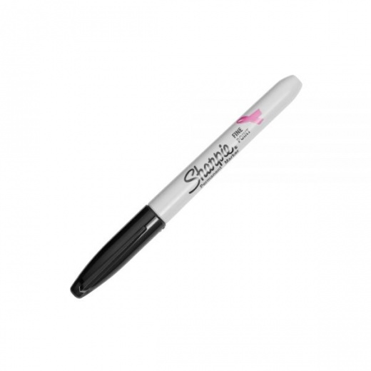 Sharpie Permanent Markers, Fine Point, Black, "City Of Hope" Edition, 12 Count