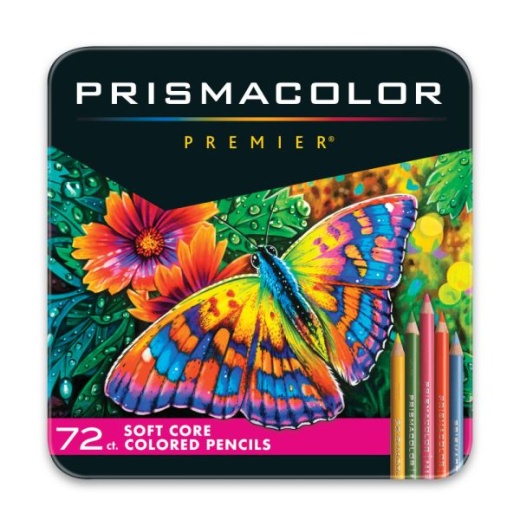 Prismacolor Premier Soft Core Colored Pencils, Assorted Colors, Pack Of 72