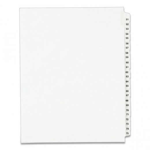 Avery Preprinted Legal Exhibit Side Tab Index Dividers