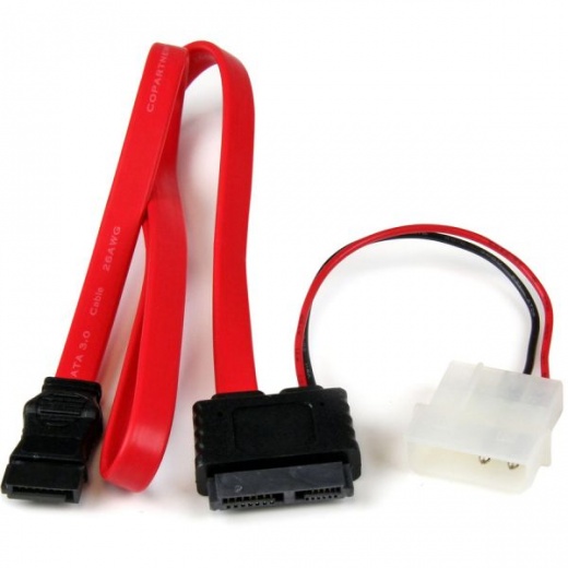 36In Slimline Sata To Sata W/ Lp4 Adapter