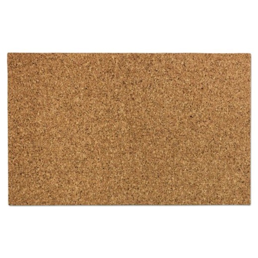 Iceberg iDesign Frameless Cork Bulletin Board, 24" x 38", Tan Surface