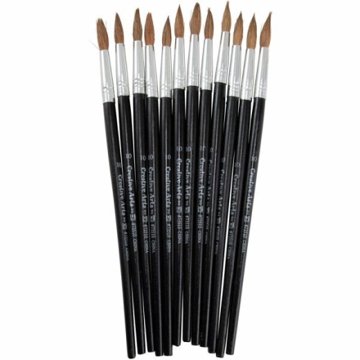 CLI Round Camel Hair Paint Brushes