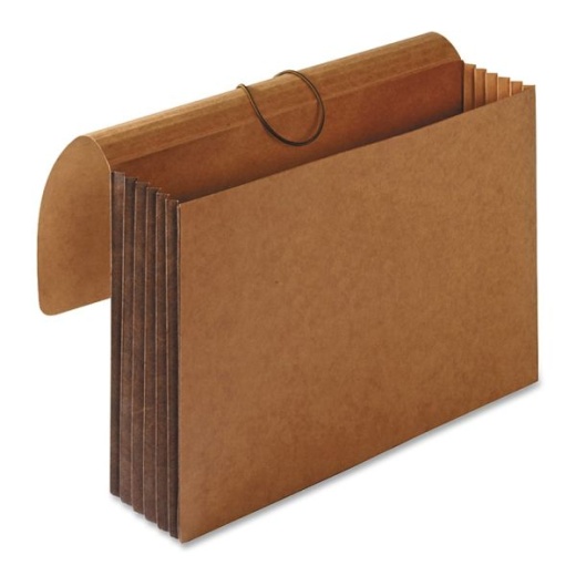 Business Source Letter Yes File Wallet - Expandable File Folder with Tyvek Reinforcement
