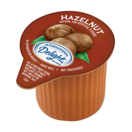 International Delight Liquid Coffee Creamer, Hazelnut Flavor, 0.987 Oz - Carton Of 192