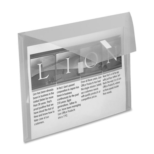 Lion 22070Cr Letter Recycled Vinyl File Pocket