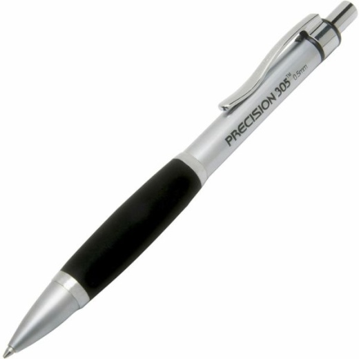 Skilcraft Metal Barrel Mechanical Pencils, 0.5 Mm, Silver, Pack Of 6